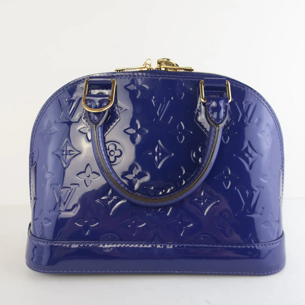 Louis Vuitton Blueberry Monogram Vernis Leather Alma BB Crossbody