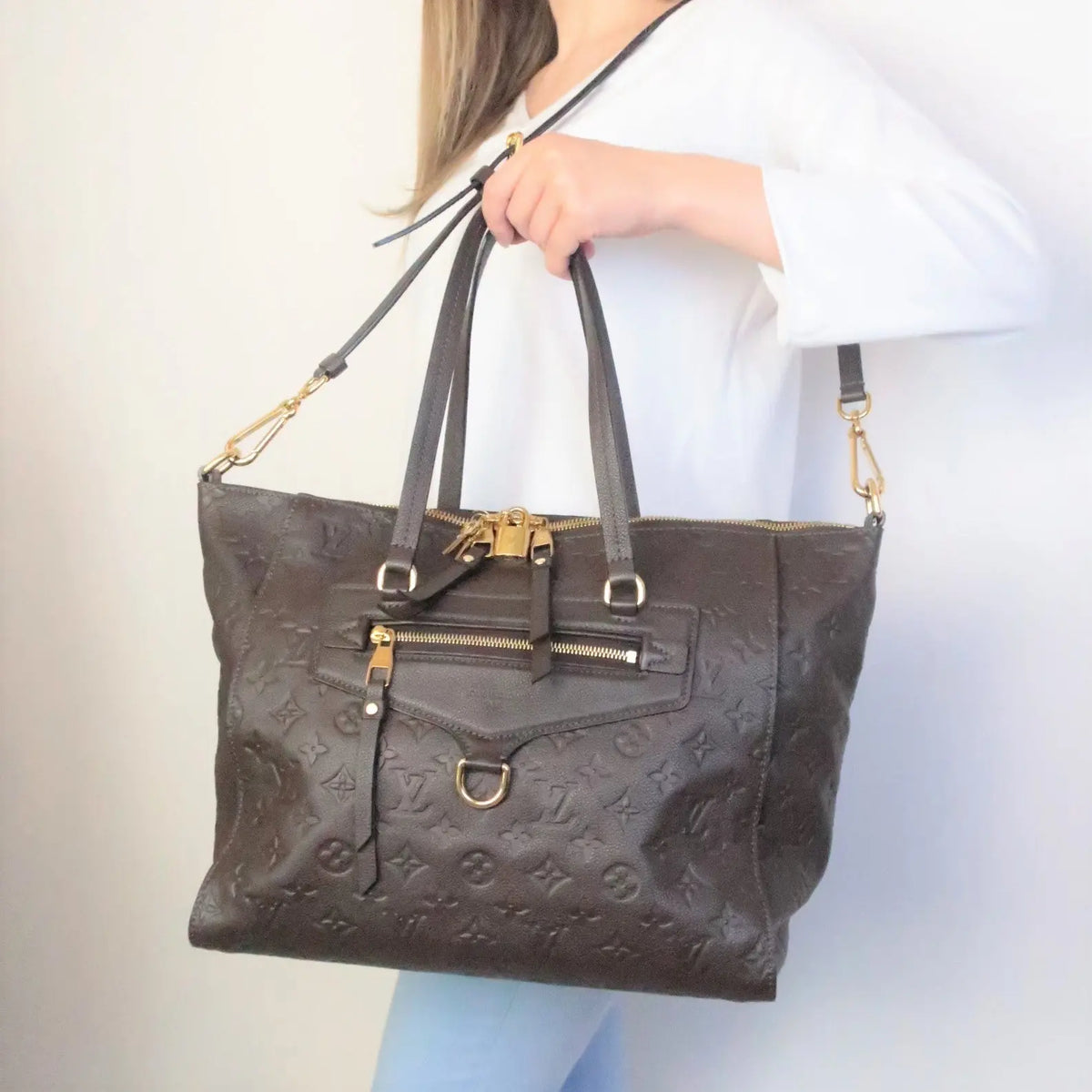 Louis Vuitton Brown Terre Monogram Empreinte Lumineuse PM