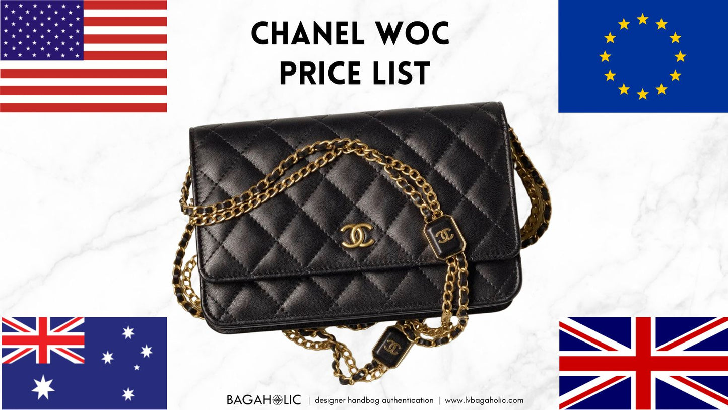 chanel mini wallet on a chain