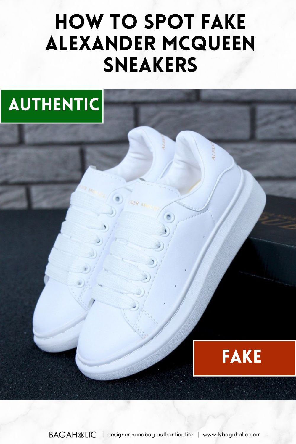 HOW TO SPOT fake alexander mcqueen oversized sneakers