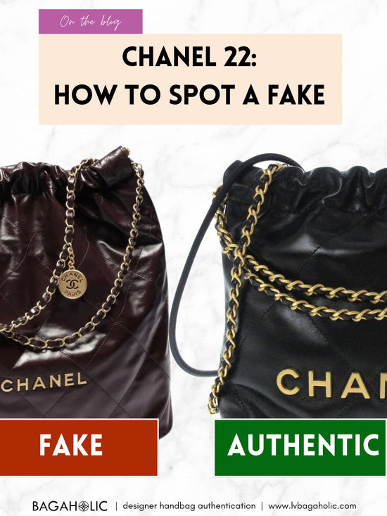 How to Tell If a Chanel 22 bag is real or fake