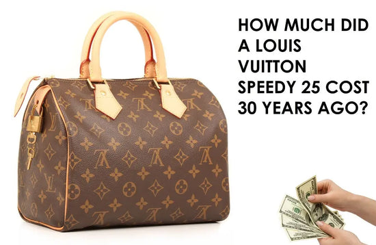 How Much Did a Louis Vuitton Speedy Bag Cost 30 Years Ago?
