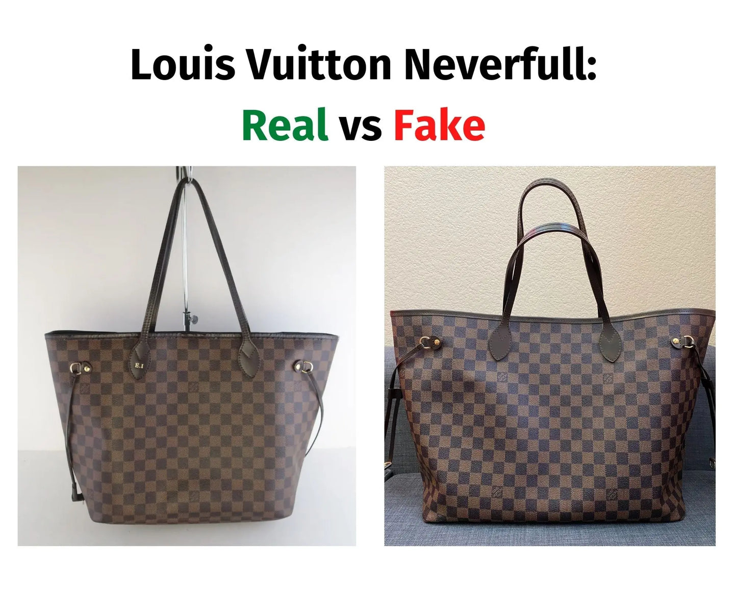 real lv wallet vs fake