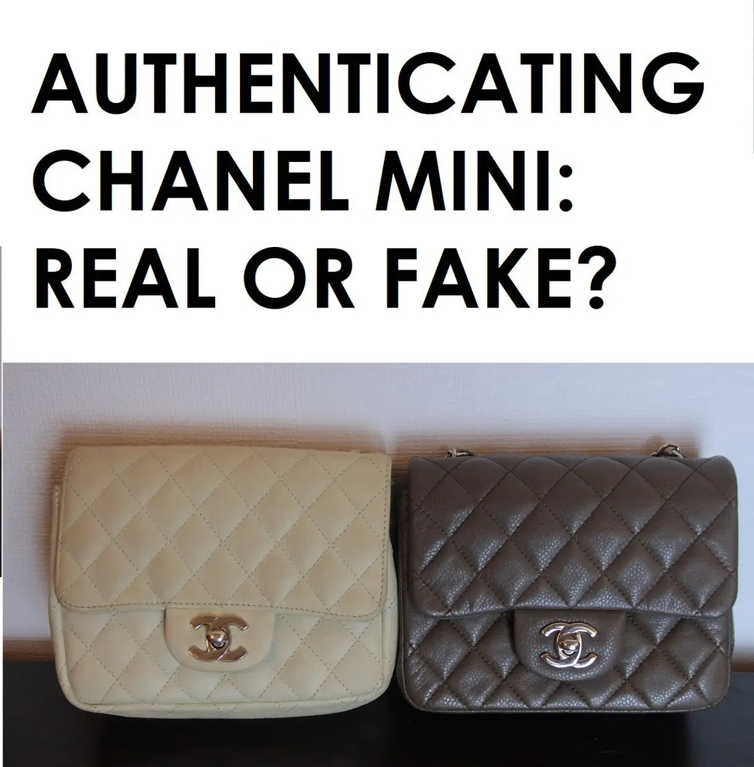How to Tell if a Chanel Bag is Real or Fake Authenticating a Chanel M