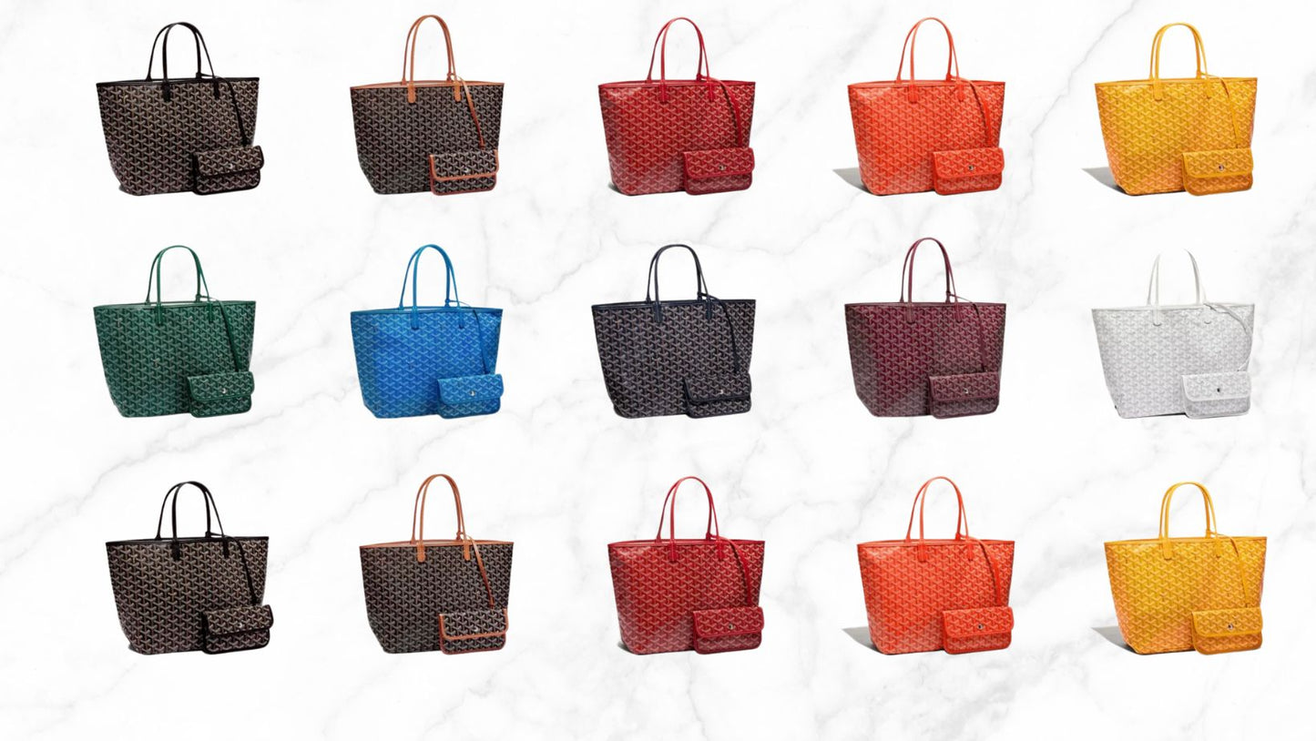goyard saint louis tote bag sizes dimensions prices