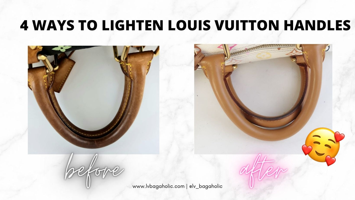How get make the leather on your Louis Vuitton patina (darken