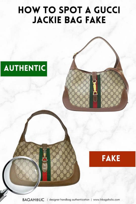 how to spot a gucci jackie bag fake