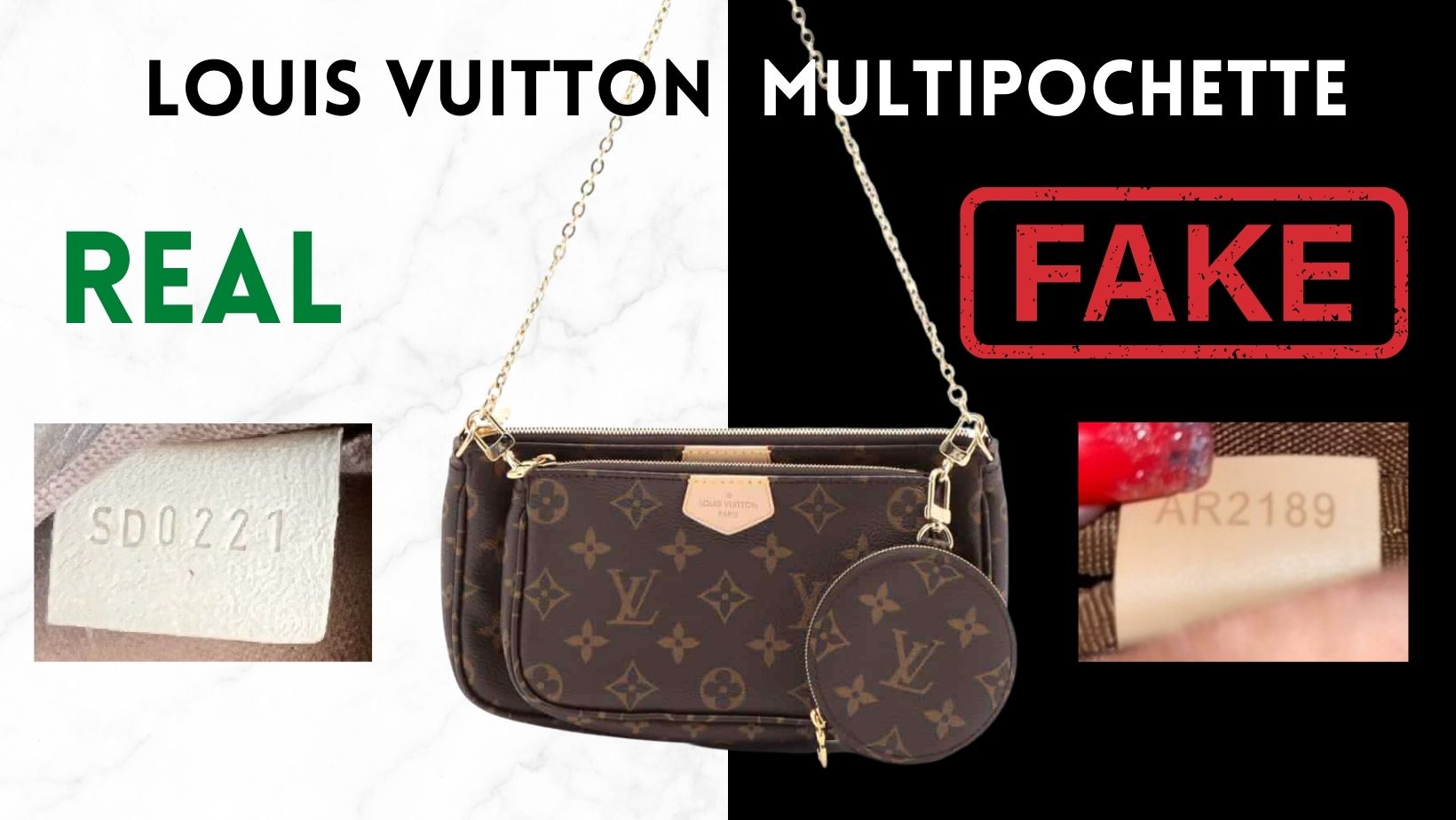 Louis Vuitton Multi Pochette Fake vs Real Detailed Comparison Bagaholic
