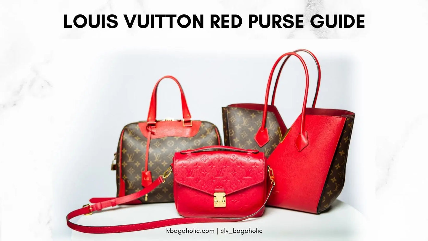 louis vuitton purse with red trim