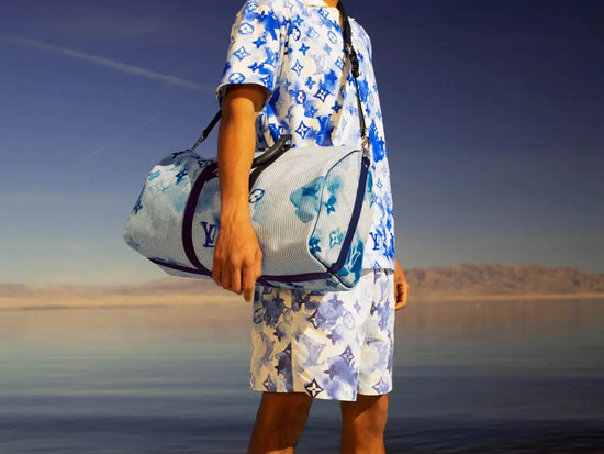 Louis Vuitton Authentic BLUE WATERCOLOR Pocket OrganizerWallet Spring  Summer2021