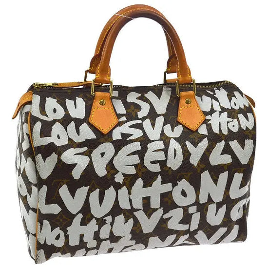 Louis Vuitton Pre-Owned Speedy 30 Graffiti Tote in Brown