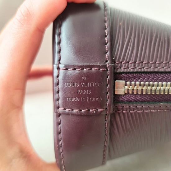 Louis Vuitton Violet Epi Alma BB Crossbody Bag