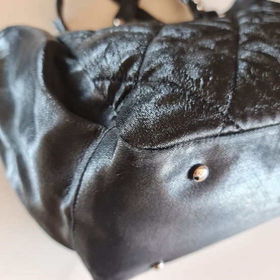 Chanel Black Fabric Biarritz Tote Bag (806)