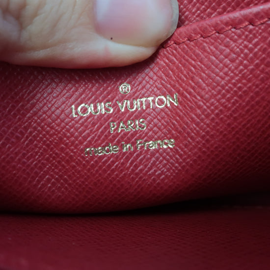Louis Vuitton Monogram Empreinte Scarlet Victorine Wallet