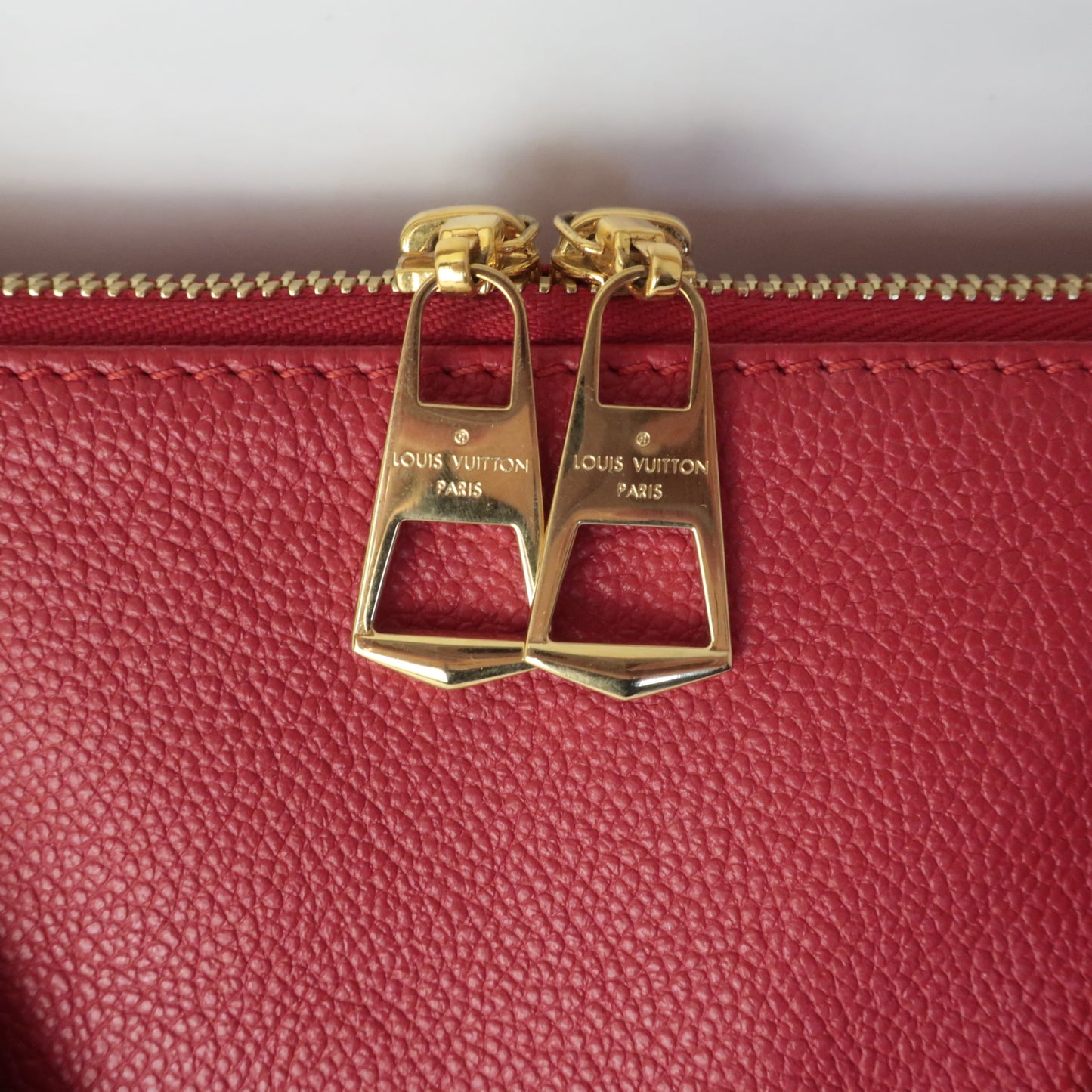 Louis Vuitton Red/Monogram Canvas V Tote BB Bag