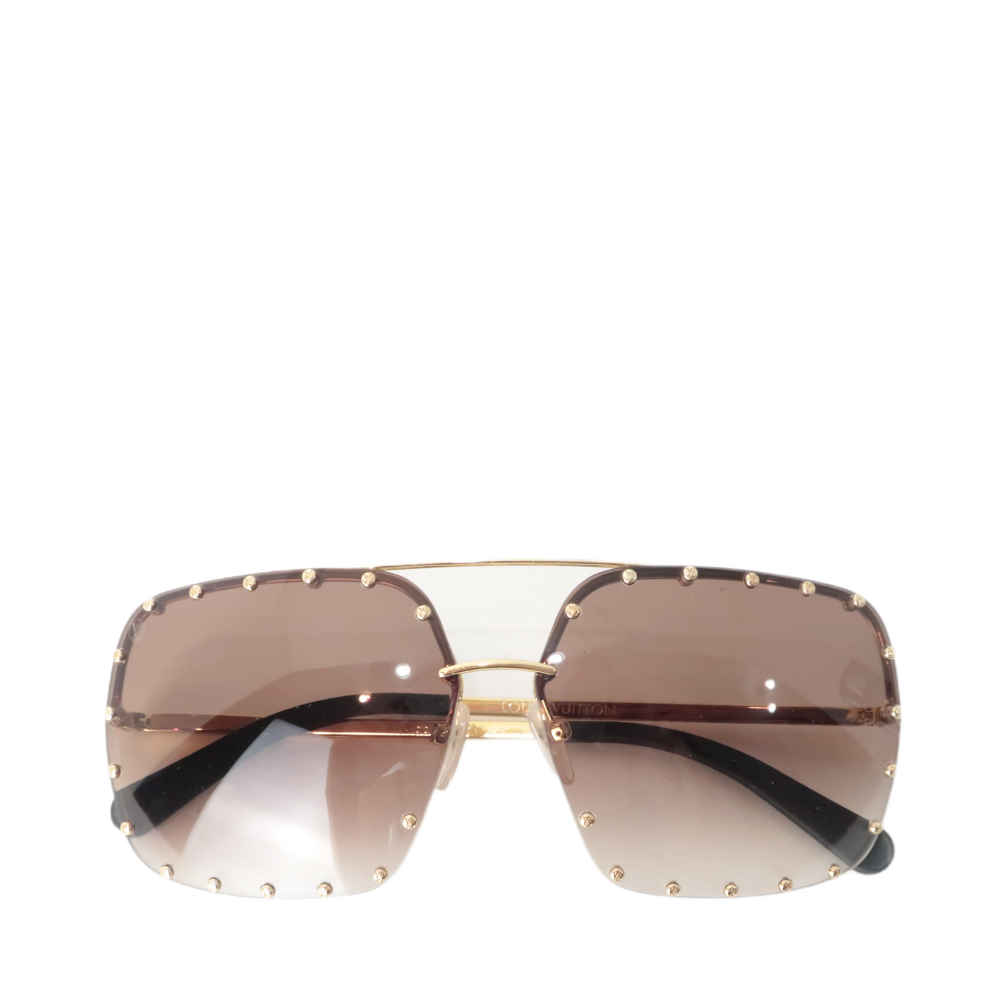 Louis Vuitton Brown Square Party Sunglasses (801)