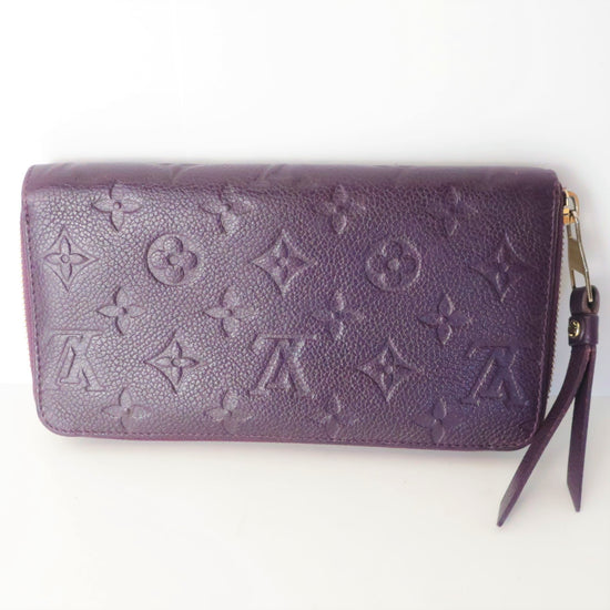 Louis Vuitton Monogram Empreinte Leather Aube/Violet Secret Wallet (803)