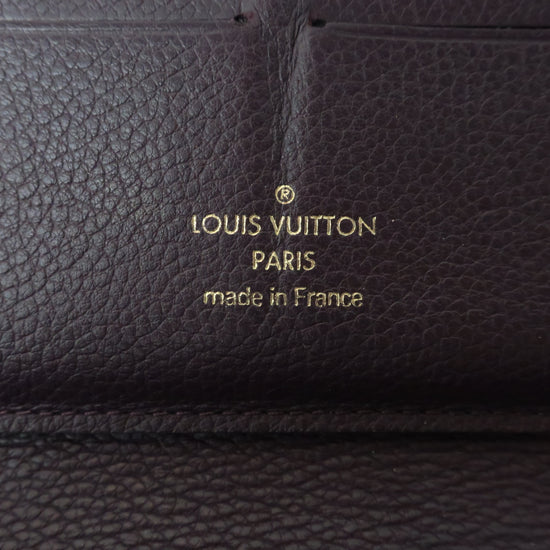 Louis Vuitton Monogram Empreinte Leather Aube / Violet Secret Wallet (727)