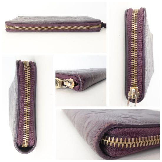 Louis Vuitton Monogram Empreinte Leather Aube/Violet Secret Wallet (803)