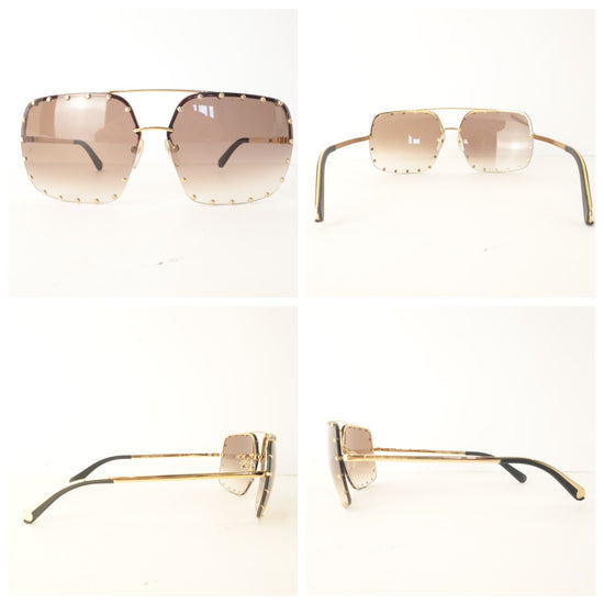 Louis Vuitton Brown Square Party Sunglasses (801)