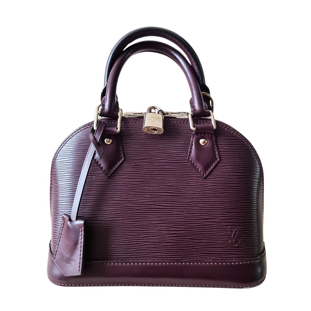 Louis Vuitton Violet Epi Alma BB Crossbody Bag