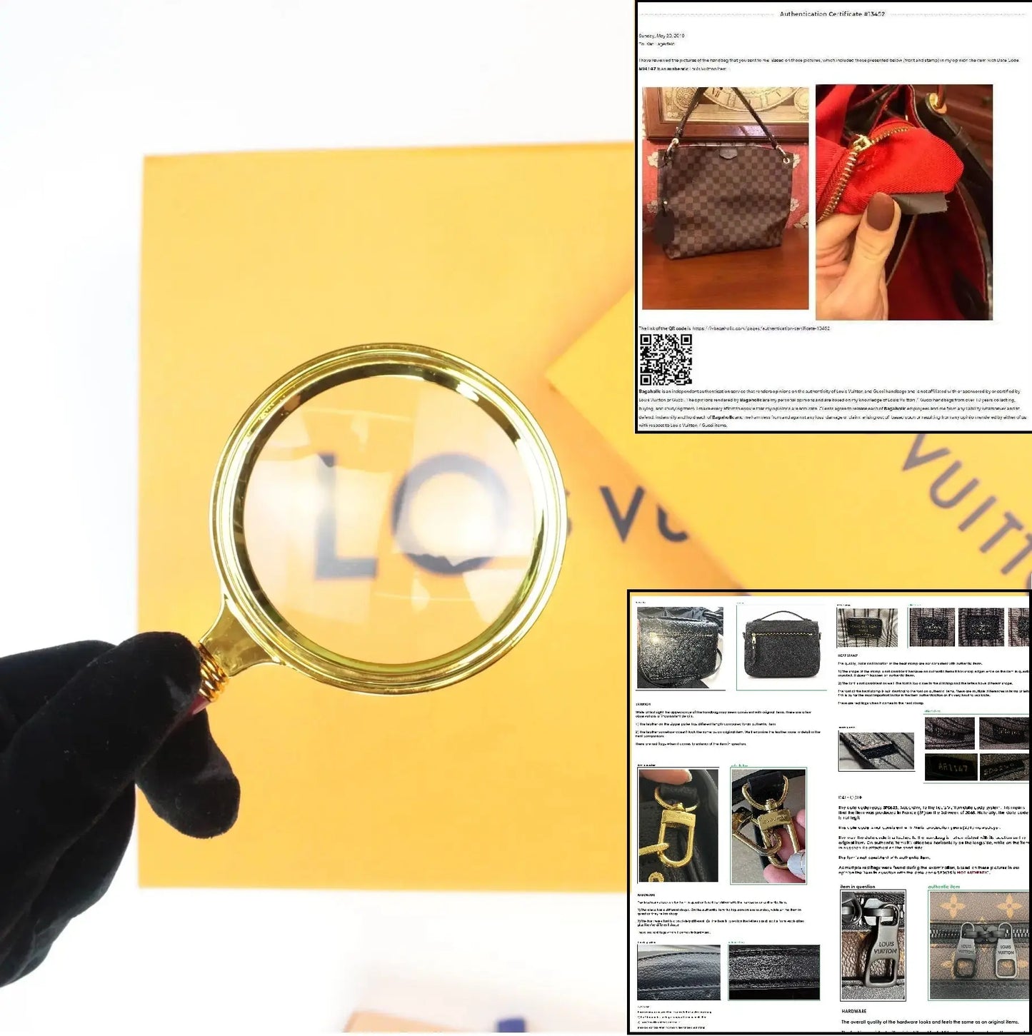 Load image into Gallery viewer, Bagaholic Authentication of a Louis Vuitton / Dior / Gucci item (with Certificate and Detailed Explanation) LVBagaholic
