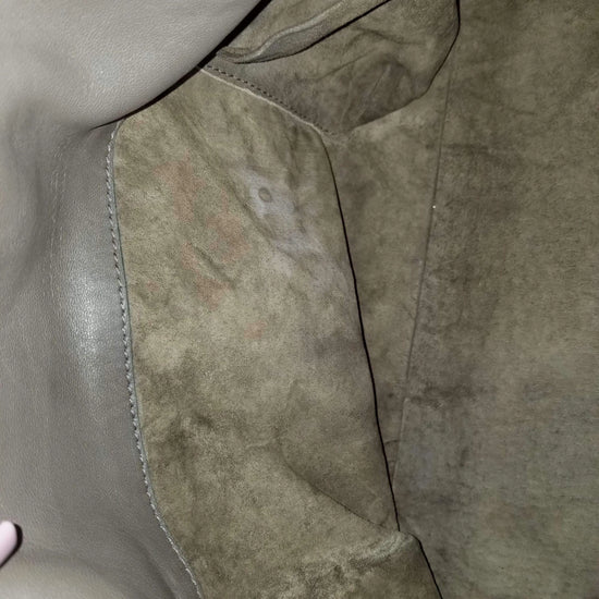 Bottega Veneta Bottega Veneta Grey Intrecciato Woven Nappa Leather Parachute Bag LVBagaholic