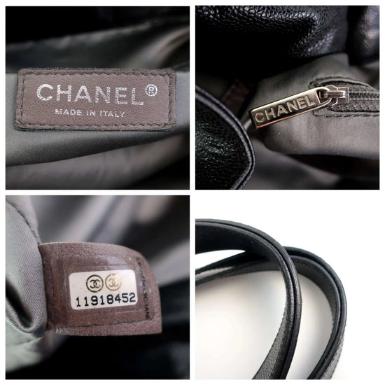 Chanel Chanel Black Grained Leather Pocket In the City Bag LVBagaholic