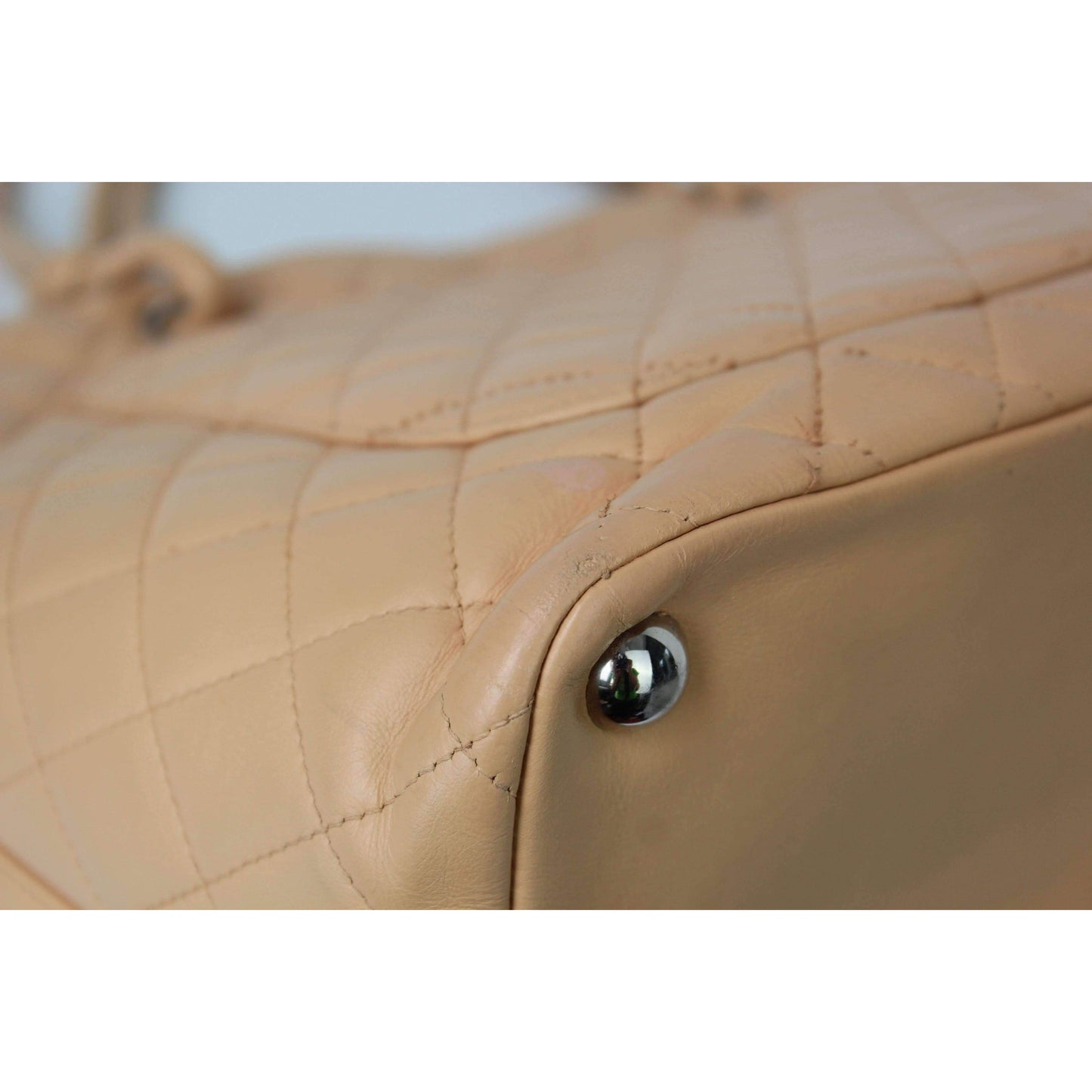 Load image into Gallery viewer, Chanel Chanel CC Cambon Beige Quilted Calfskin Shoppping Tote Large Bag LVBagaholic
