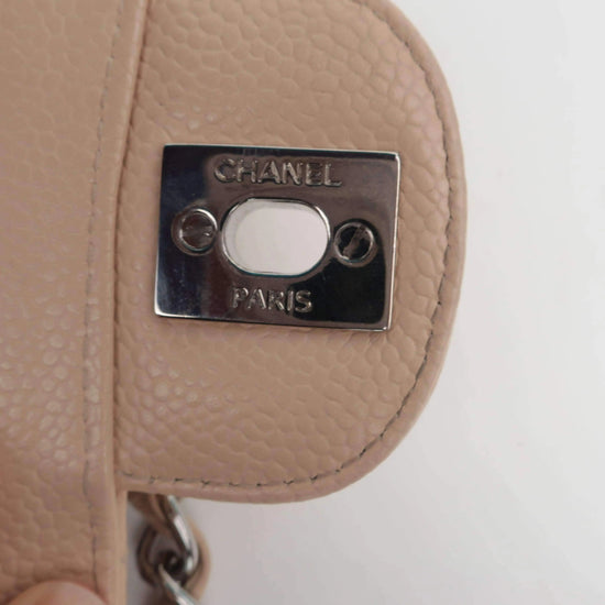 Chanel Chanel Classic Double Flap Beige Caviar Bag LVBagaholic