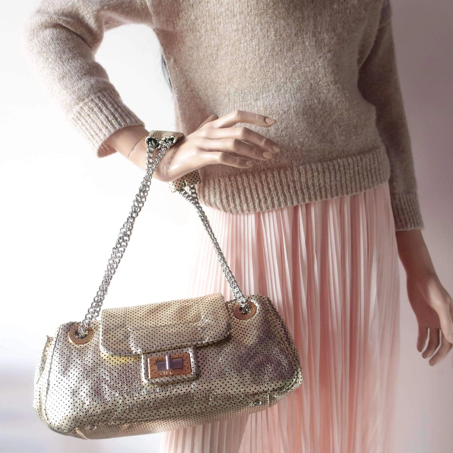 Chanel perforated leather bag Clearance