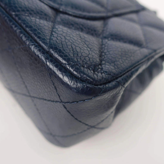 Load image into Gallery viewer, Chanel Chanel Mini Dark Blue Caviar 15 series LVBagaholic

