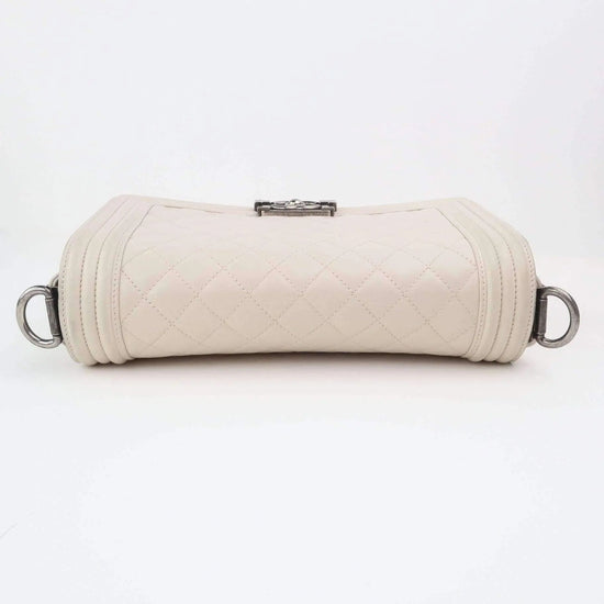 Chanel Chanel Poudre Quilted Lambskin Leather and Sting Ray Strap Medium Boy Bag LVBagaholic