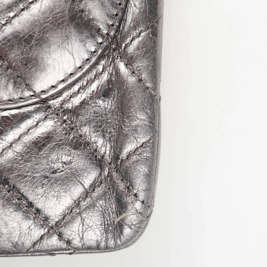 Chanel Chanel Silver Metallic Aged Calfskin 2.55 Reissue 227 Double Flap Bag, 2009 LVBagaholic