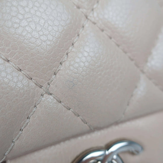 Load image into Gallery viewer, Chanel Chanel Single Flap Beige Caviar Jumbo bag LVBagaholic
