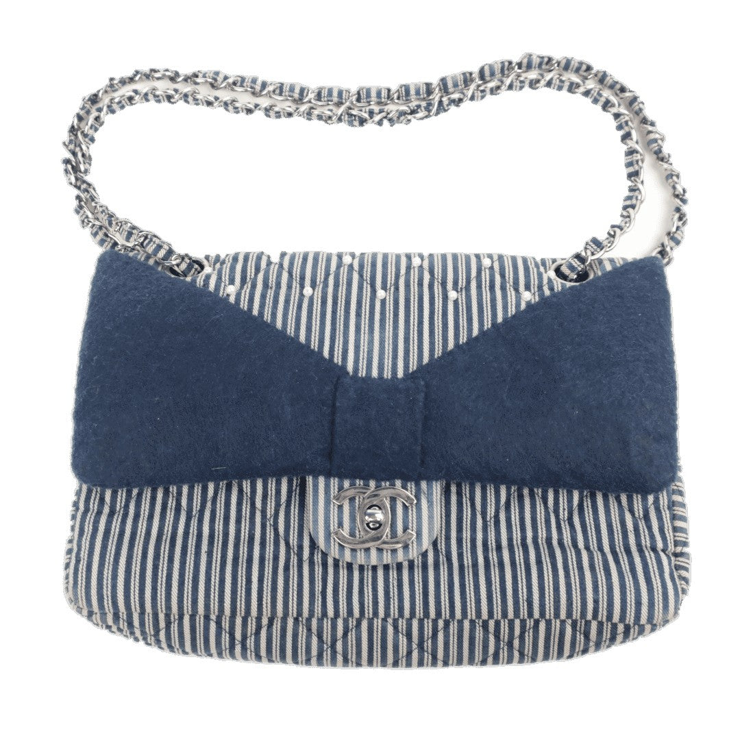 Load image into Gallery viewer, Chanel Chanel Textile Flap Bag LVBagaholic
