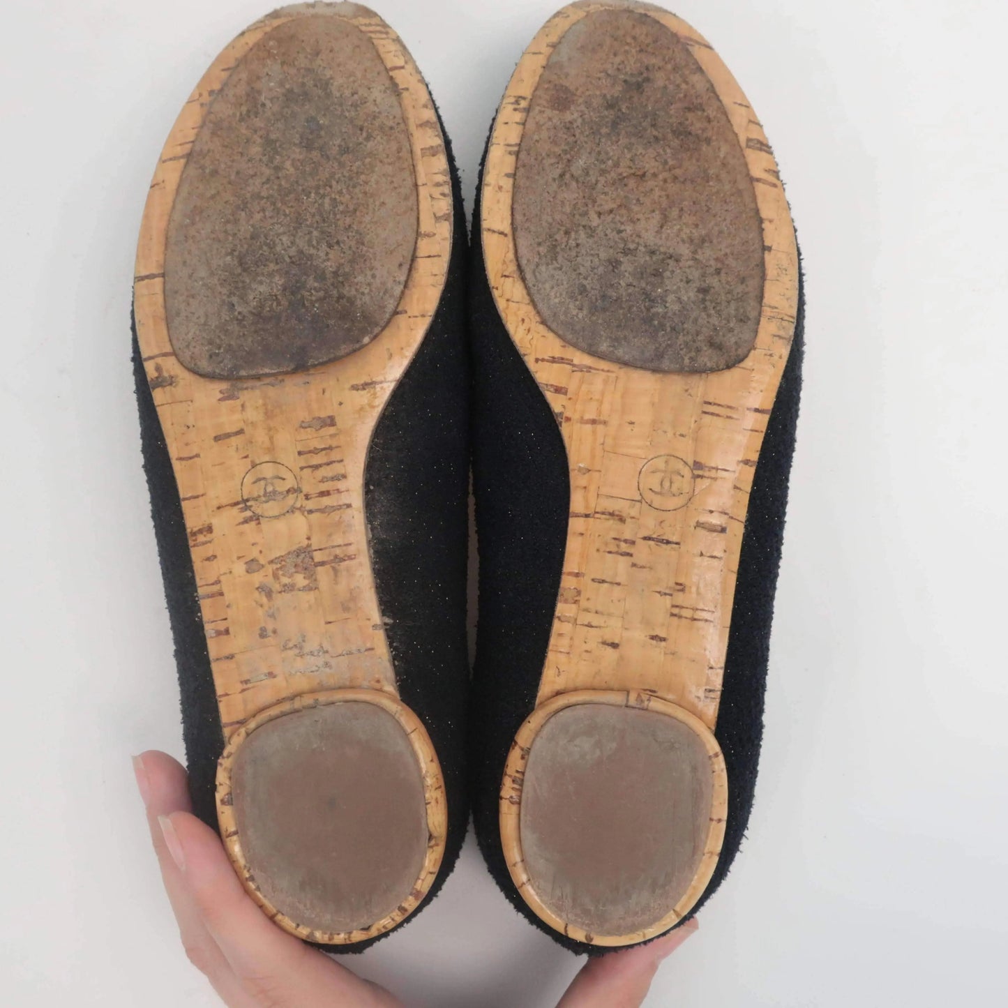 Load image into Gallery viewer, Chanel Chanel Tweed Ballet Flats LVBagaholic

