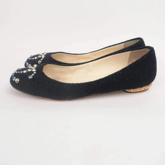 Load image into Gallery viewer, Chanel Chanel Tweed Ballet Flats LVBagaholic
