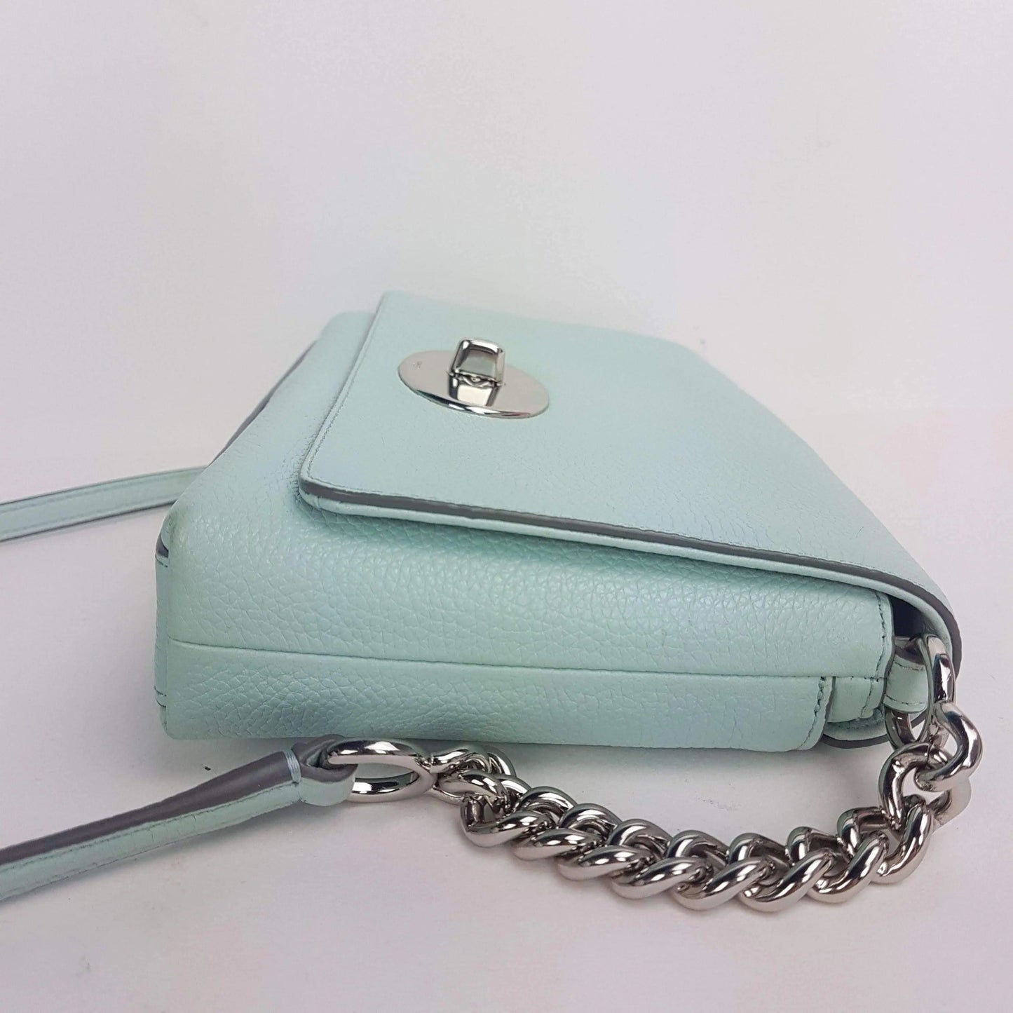 Coach Crosstown Crossbody Bag In Pebble Leather Light Green – Bagaholic