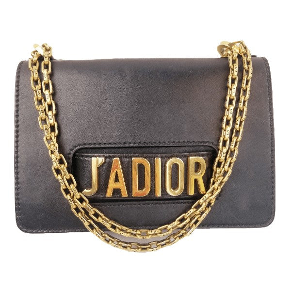 Christian Dior Black Leather J'ADIOR Chain Flap Bag – Bagaholic