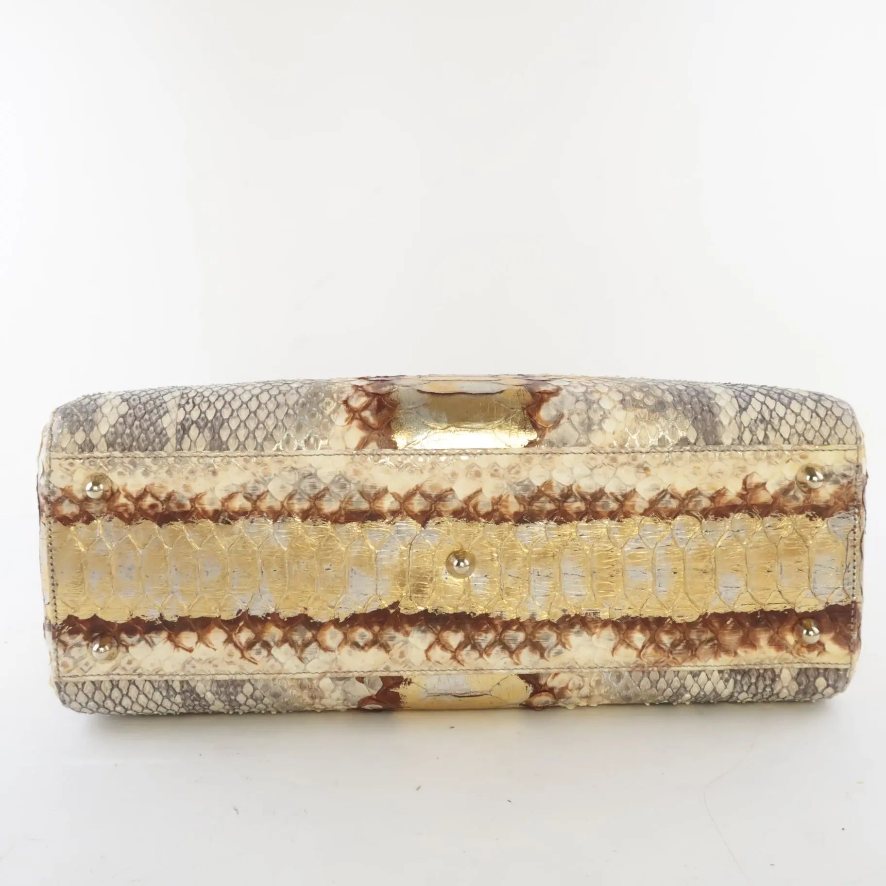 Dior Gold Python Lady Dior Large Shoulder Bag – Bagaholic