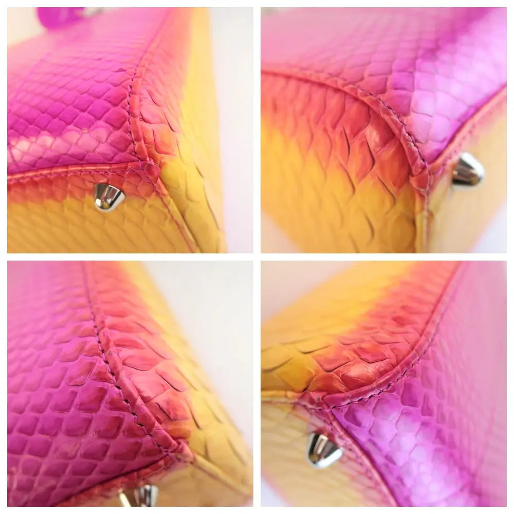 Dior Limited Edition Pink Python Lady Dior Large Shoulder Bag – Bagaholic