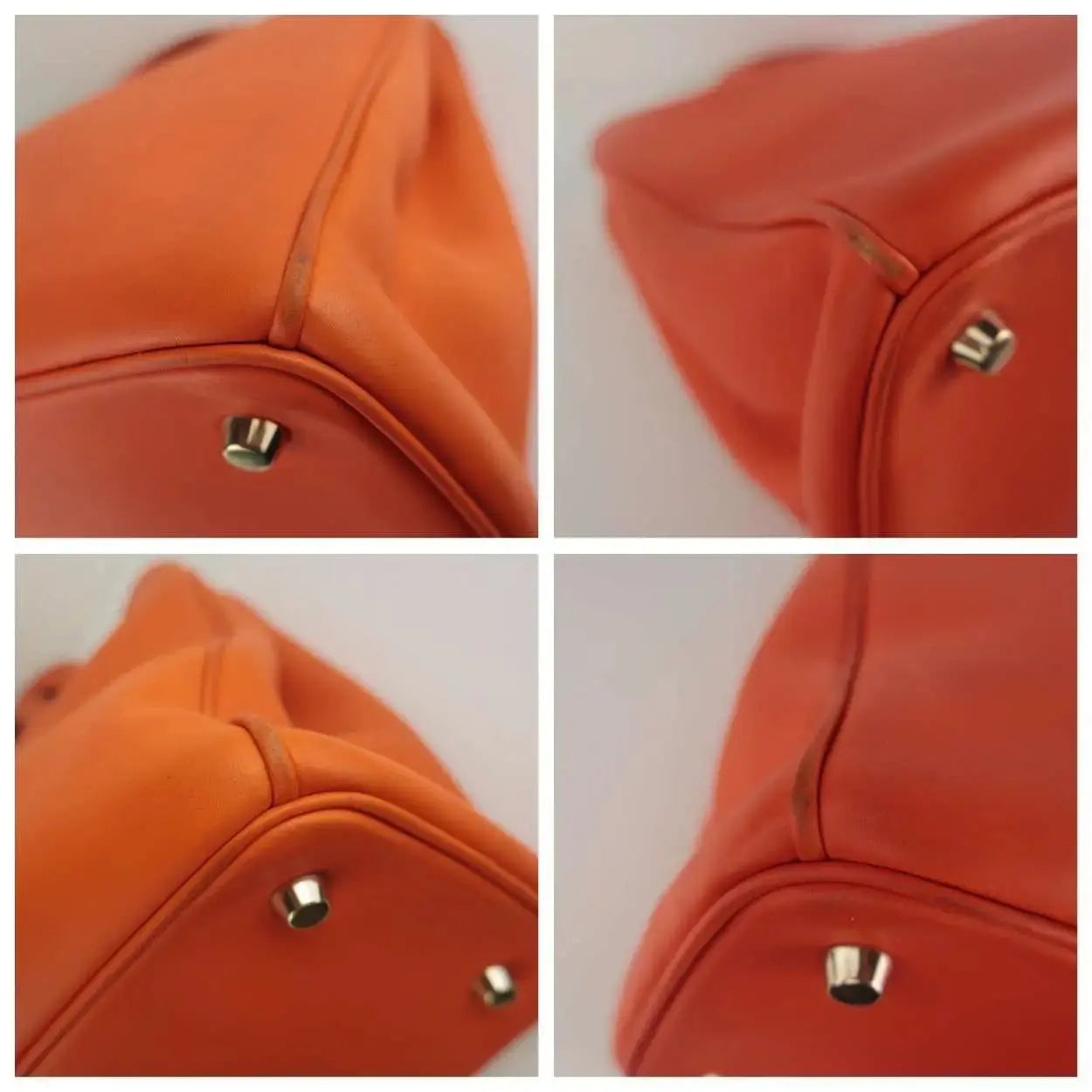 Dior Dior Orange Calfskin Leather Diorissimo Large Tote Bag LVBagaholic