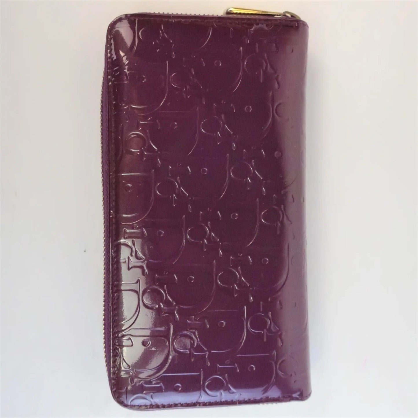 Dior Dior Patent Leather Violet Wallet LVBagaholic