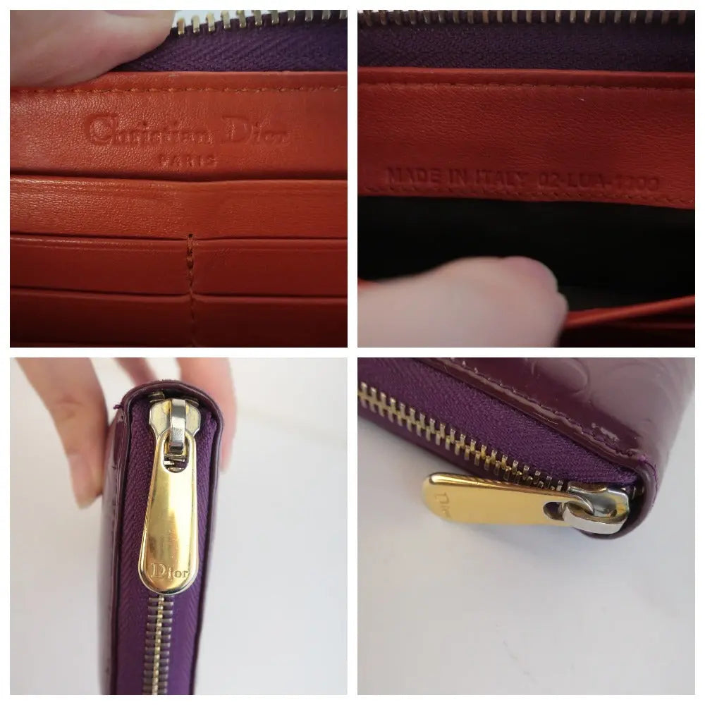 Load image into Gallery viewer, Dior Dior Patent Leather Violet Wallet LVBagaholic
