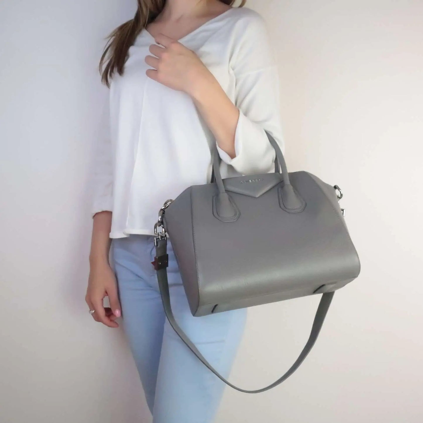 Givenchy Antigona mini bag for Women - Grey in Oman
