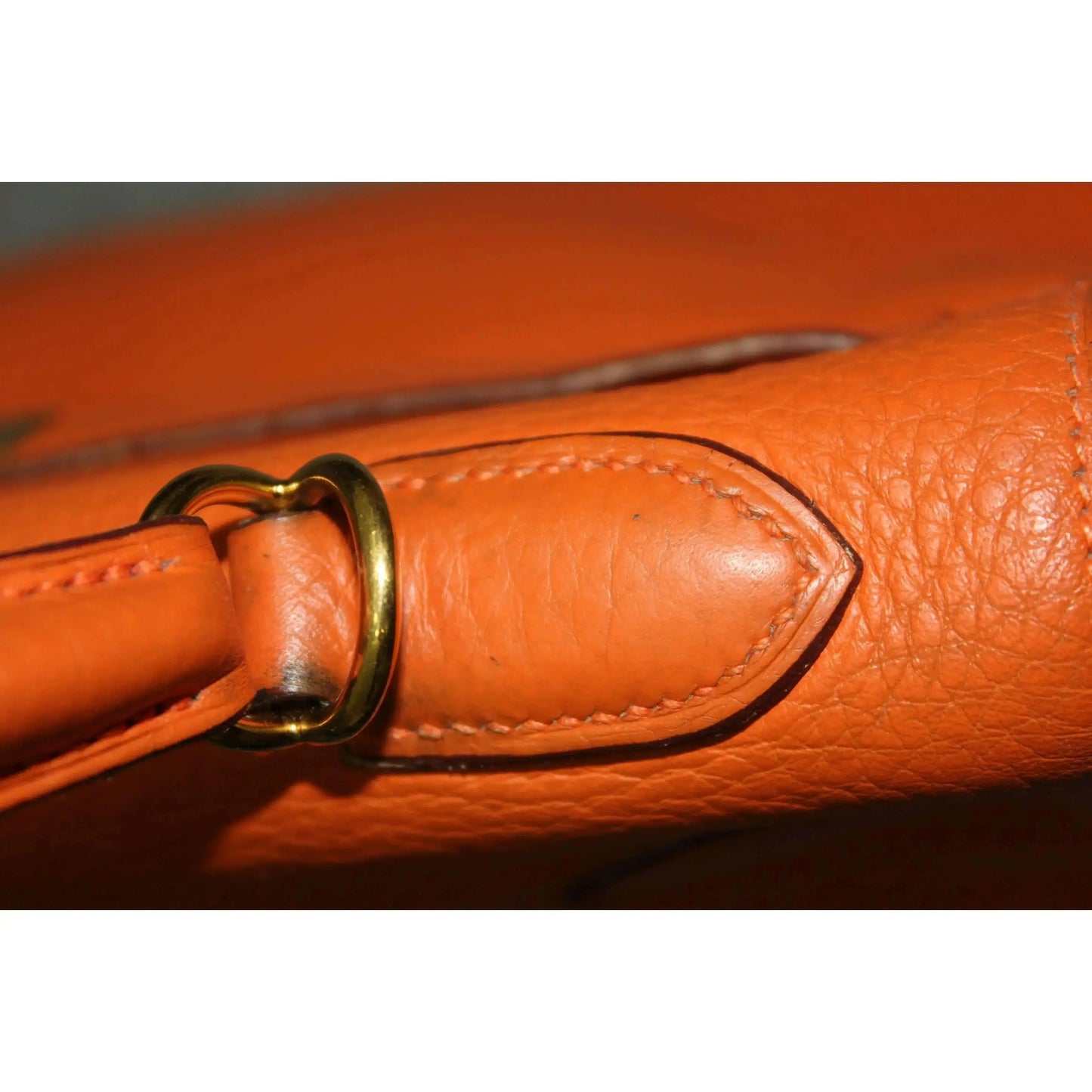 Hermes Hermes Kelly 32 Clemence Orange LVBagaholic