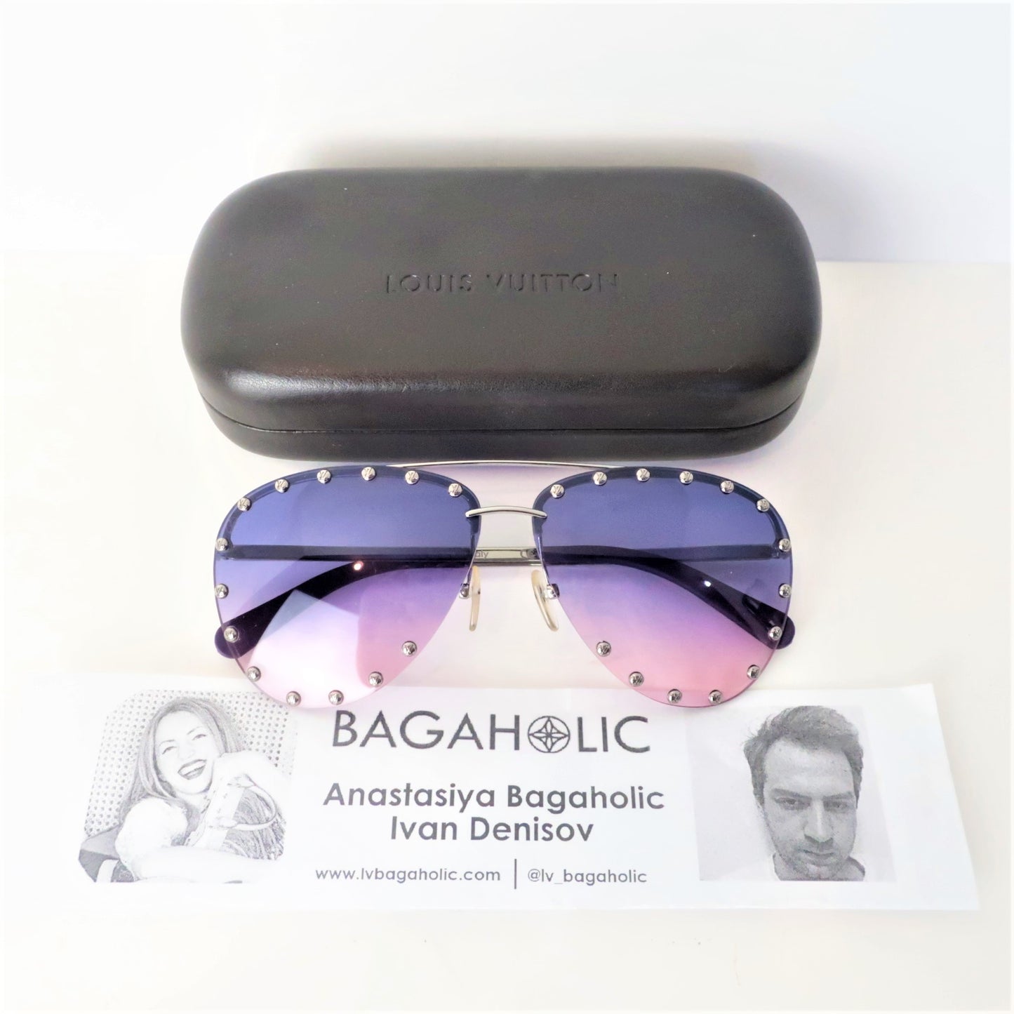 Louis Vuitton Pink Violet Party Sunglasses (802) – Bagaholic