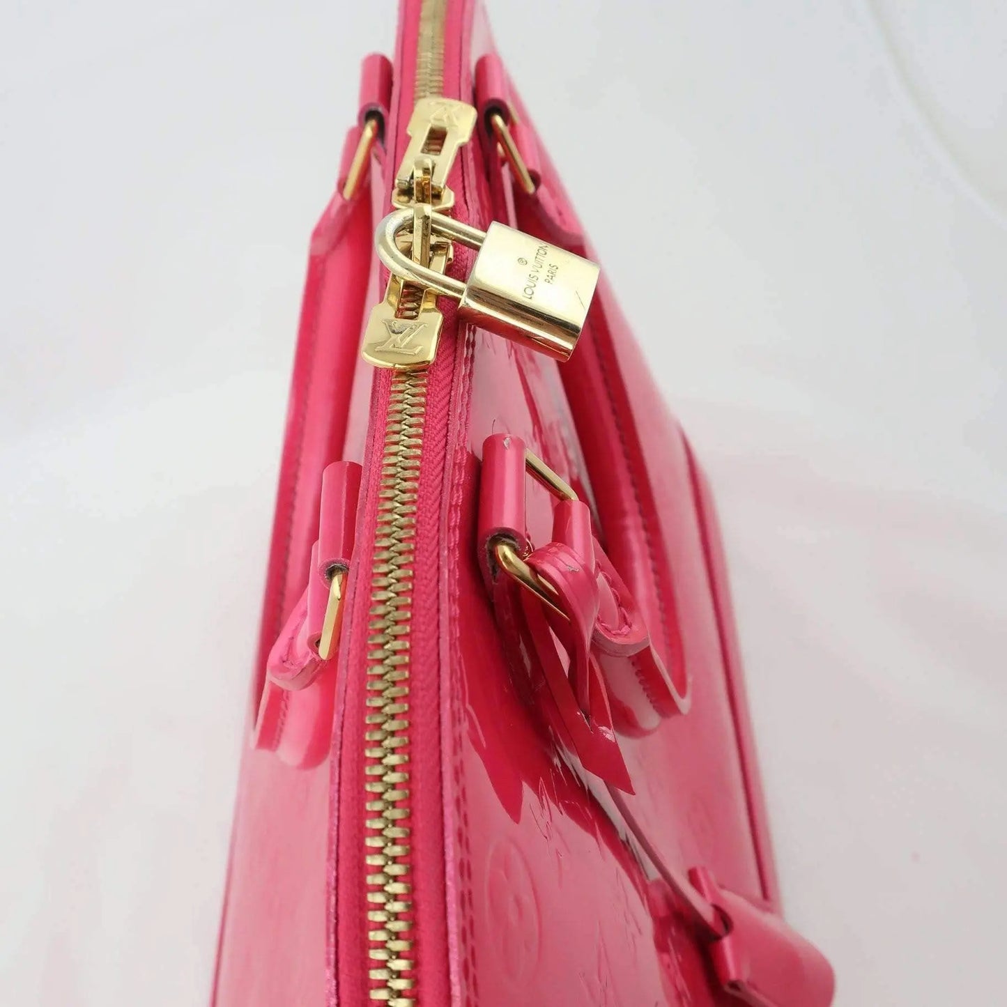 Louis Vuitton, Bags, Louis Vuitton Monogram Vernis Hot Pink Alma Gm