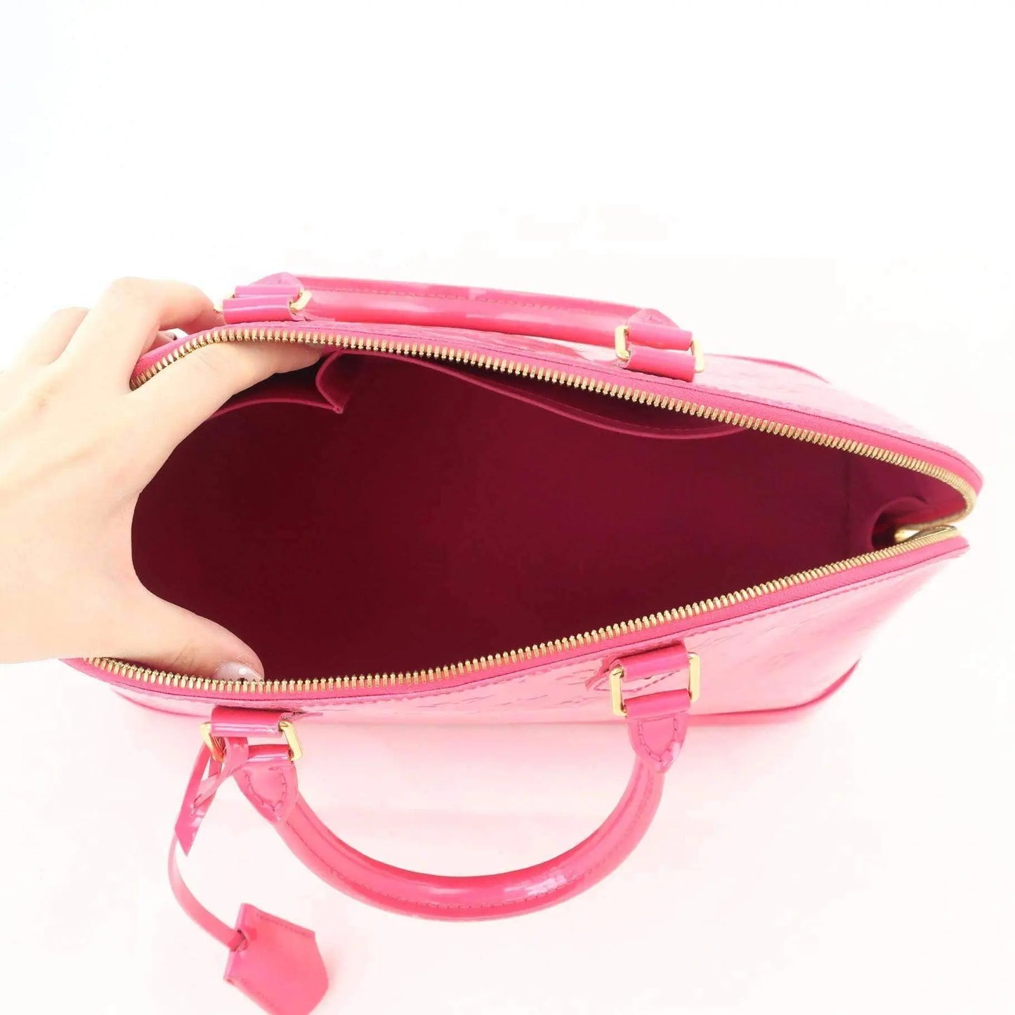 Louis Vuitton Vernis Alma BB Coral Pink